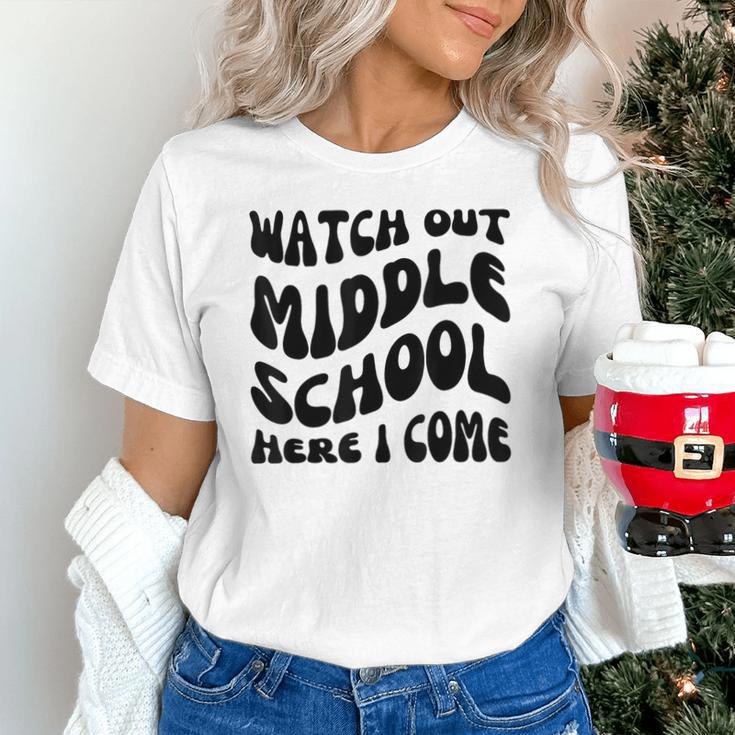 Watch Out Middle School Here I Come Funny Back To School Unisex T-Shirt