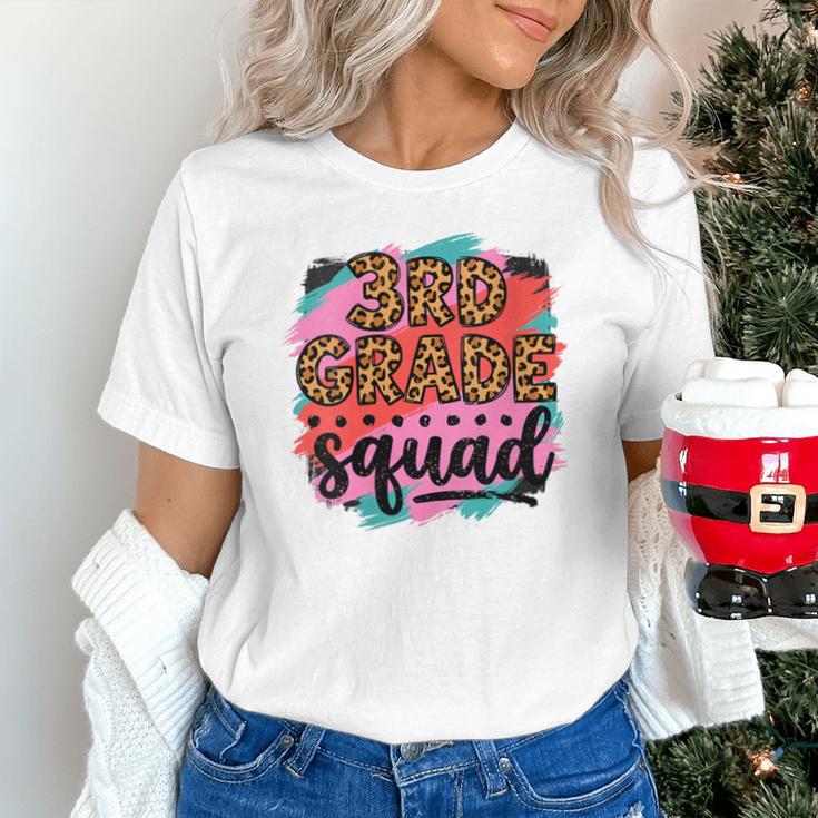 Women's Third 3rd Grade Squad Back To School Animal Print Girl Tee Unisex T-Shirt Women's Third 3rd Grade Squad Back To School Animal Print Girl Tee Unisex T-Shirt