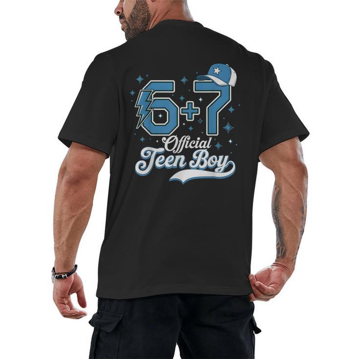 6 7 Meme Official Teenager 13th Birthday Baseball Boy Men's Back Print T-Shirt 6 7 Meme Official Teenager 13th Birthday Baseball Boy Men's Back Print T-Shirt
