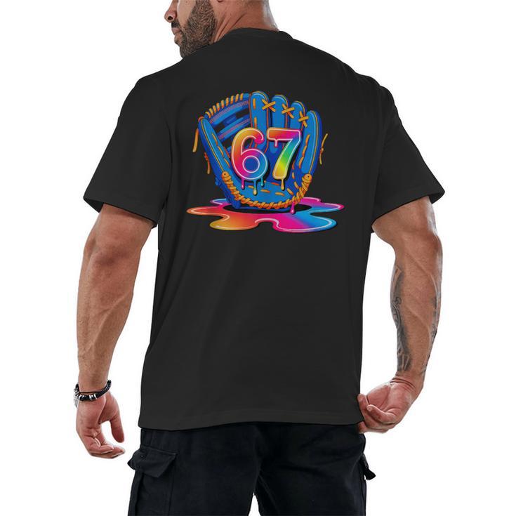 Baseball Drip Ice Cream 67 Lifestyle 101 Men's Back Print T-Shirt