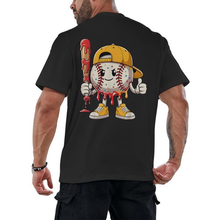 Baseball Drip Baseball Life Style 101 Apparel Youth Men's Back Print T-Shirt