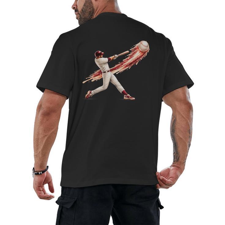 Baseball Drip Team For Boys And Girls Ice Cream Cool Men's Back Print T-Shirt Baseball Drip Team For Boys And Girls Ice Cream Cool Men's Back Print T-Shirt