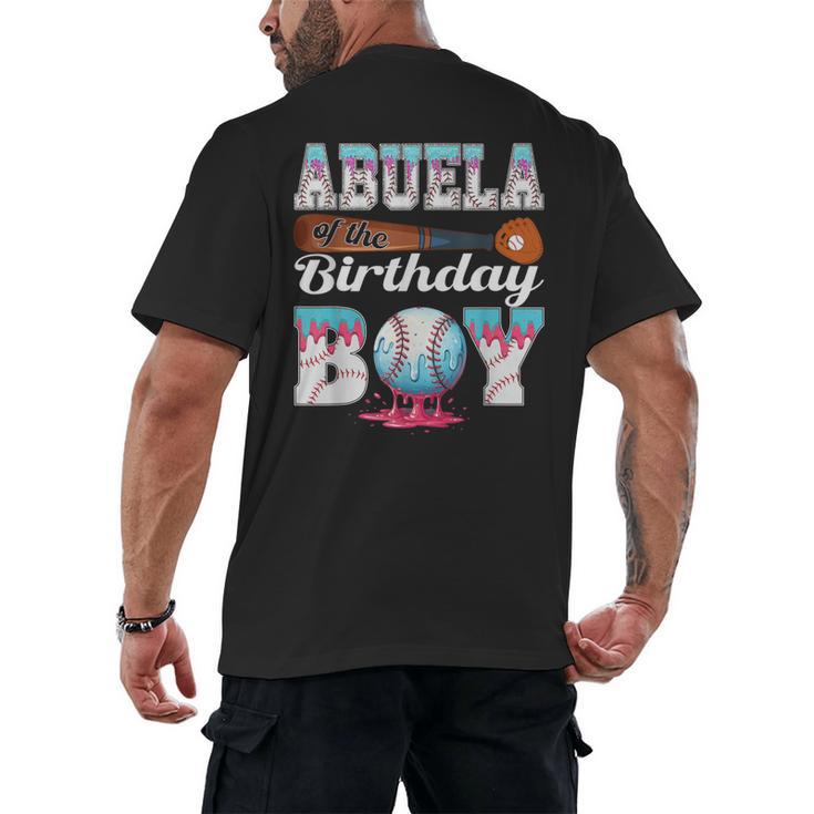 Baseball Ice Cream Drip Abuela Of The Birthday Boy Men's Back Print T-Shirt