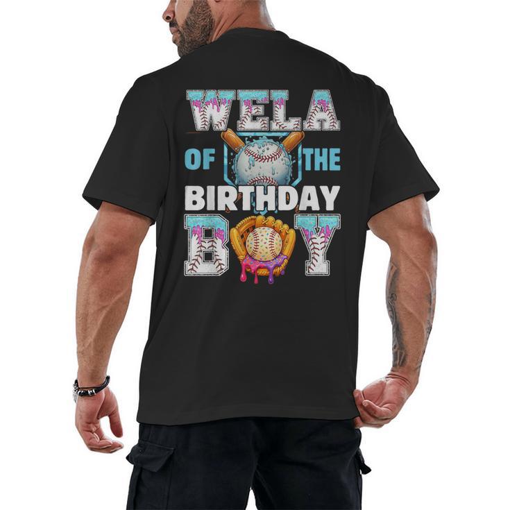 Baseball Ice Cream Drip Wela Of The Birthday Boy Men's Back Print T-Shirt