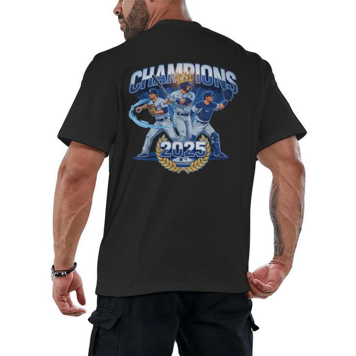 Champions 2025 Baseball Retro Athletic Celebration Theme Men's Back Print T-Shirt