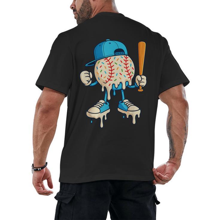 Cool Drip Baseball Shirt Youth Baseball Drip Men's Back Print T-Shirt