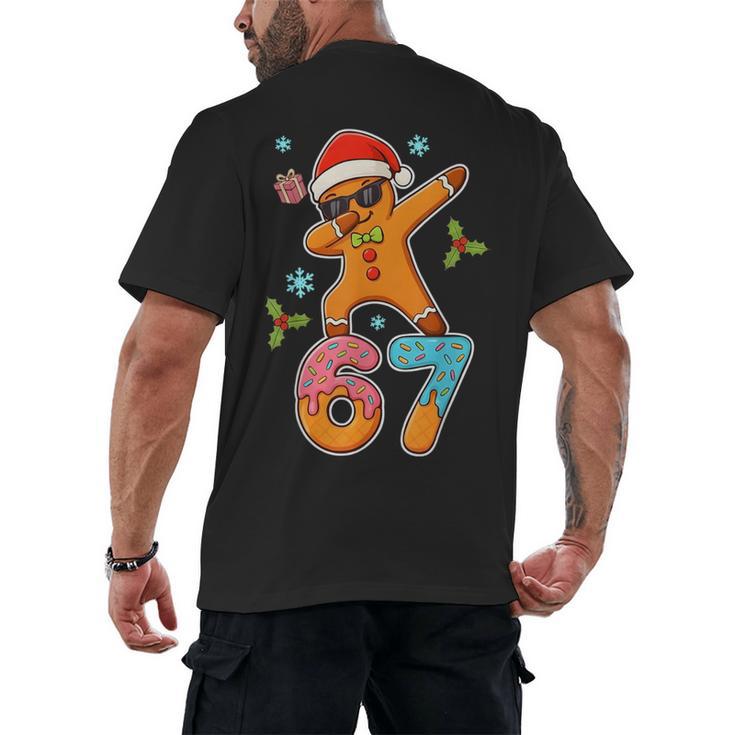 Gingerbread Six Seven 67 Ice Cream Drip Baseball Men's Back Print T-Shirt