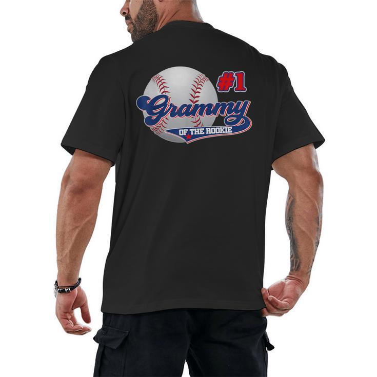 Grammy Rookie Of Year 1st Birthday Baseball Theme Matching Men's Back Print T-Shirt