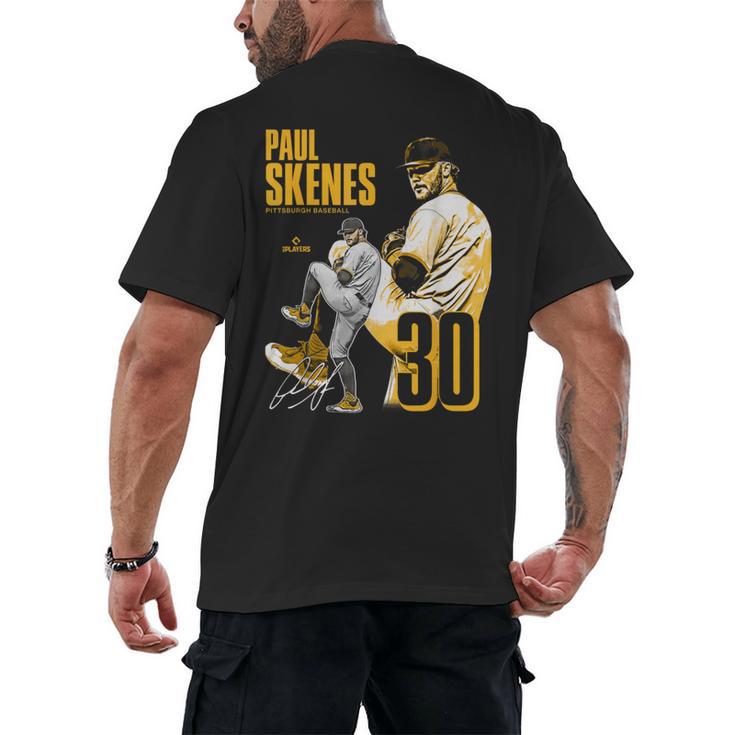 Paul Skenes Pittsburgh MLB Baseball Players MLBPSK304N Men's Back Print T-Shirt