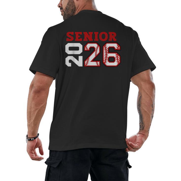 Senior Night Class Of 2026 Baseball Seniors Matching Team Men's Back Print T-Shirt
