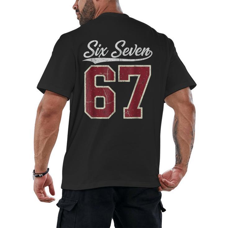 Six Seven Meme Boys Girls Kids 67 Baseball Jersey Men's Back Print T-Shirt