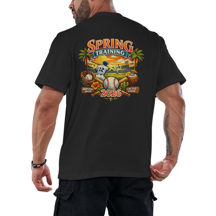 Spring Training 2026 Baseball Vintage Sunset Men's Back Print T-Shirt