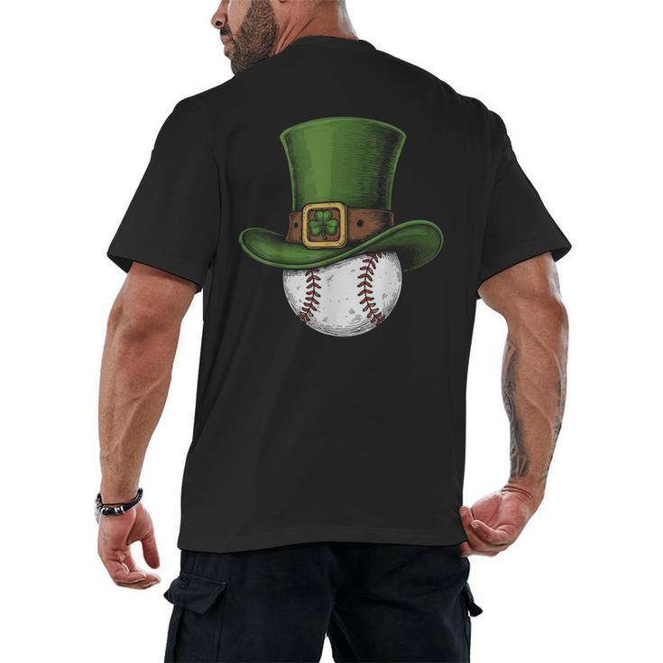 St Patricks Day Shamrock Baseball Saint Paddy's Kids Boys Men's Back Print T-Shirt