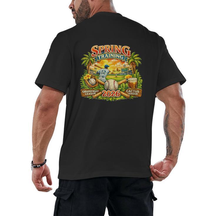 Women's Awesome Spring Trainings 2026 Baseball Arizona Florida Men's Back Print T-Shirt