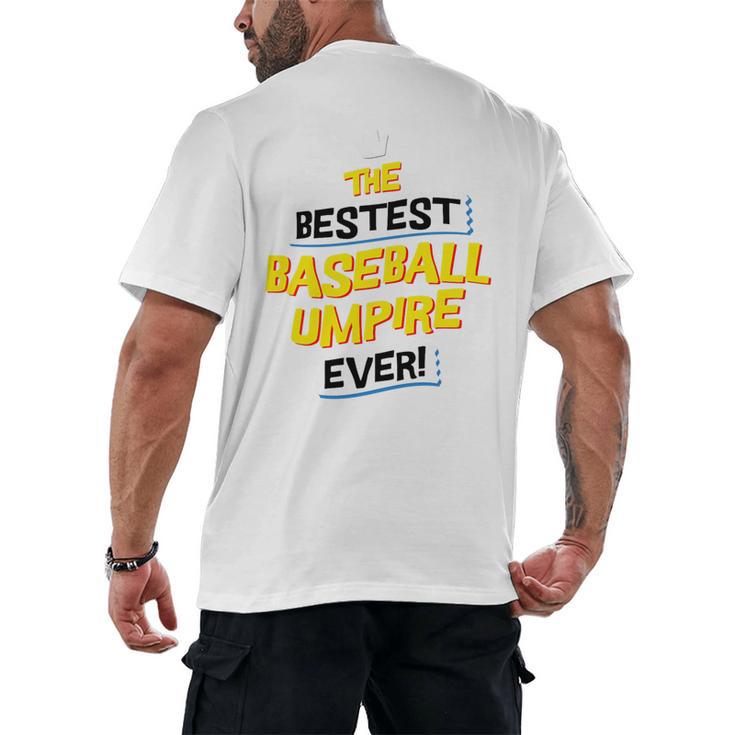 Best Baseball Umpire Job Occupation Premium Tri-Blend Men's Back Print T-Shirt
