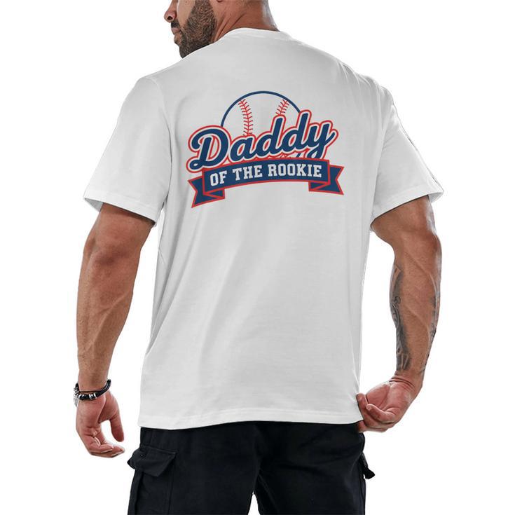 Dad Daddy Of The Rookie Baseball Men's Back Print T-Shirt