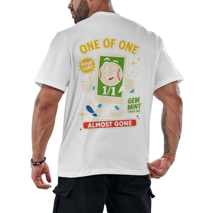 Hobby Trading Card Parody Humor 11 Baseball Cards Collector Premium Men's Back Print T-Shirt