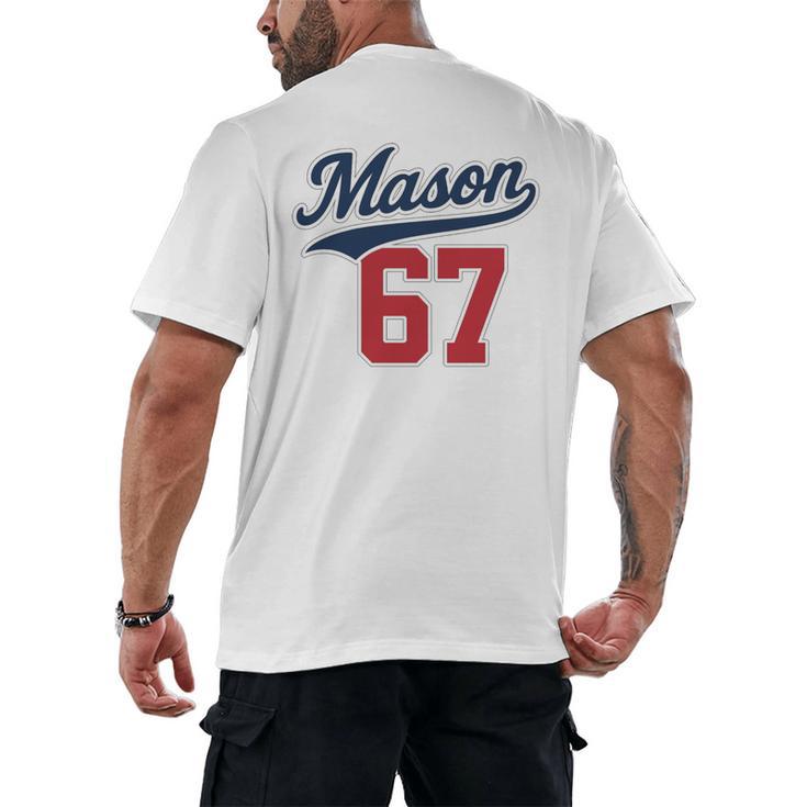 Mason 67 Jersey Baseball Men Women Boys Girls Number 6 7 Men's Back Print T-Shirt