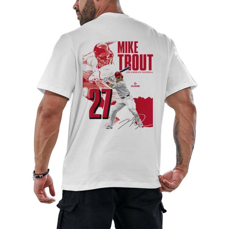 Mike Trout Los Angeles A MLB Baseball Players MLBMTR304N Men's Back Print T-Shirt
