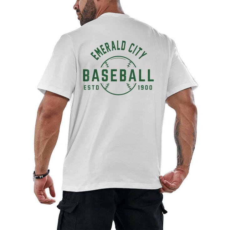 Wizard Of Oz Emerald City Baseball Costume Halloween Men's Back Print T-Shirt
