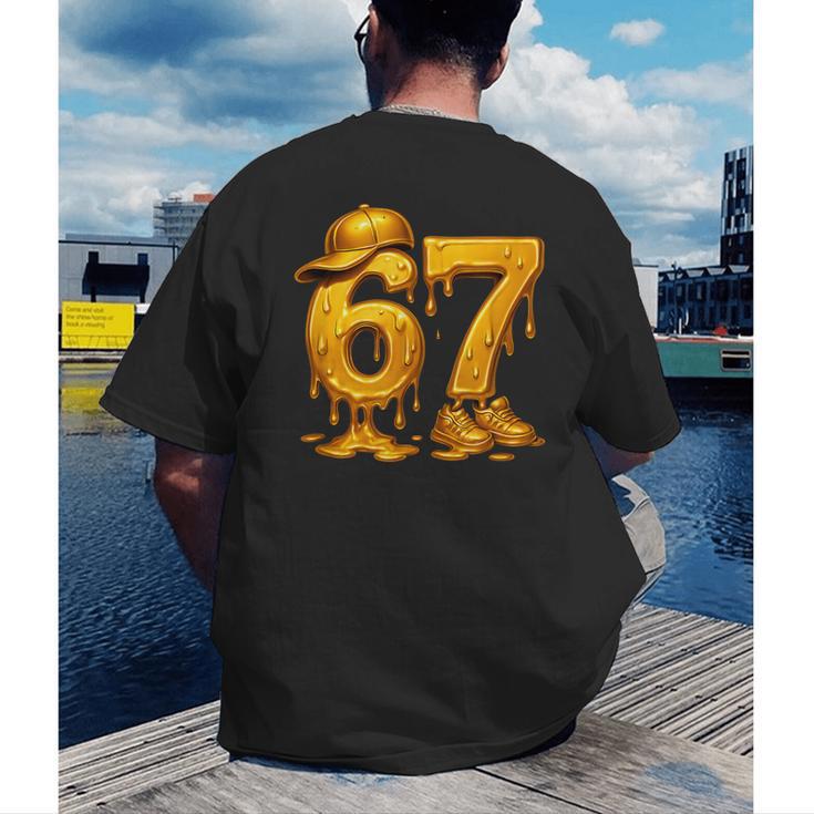 67 Brain Rot Meme Baseball Ice Cream Drip For Kids & Teens Men's Back Print T-Shirt 67 Brain Rot Meme Baseball Ice Cream Drip For Kids & Teens Men's Back Print T-Shirt