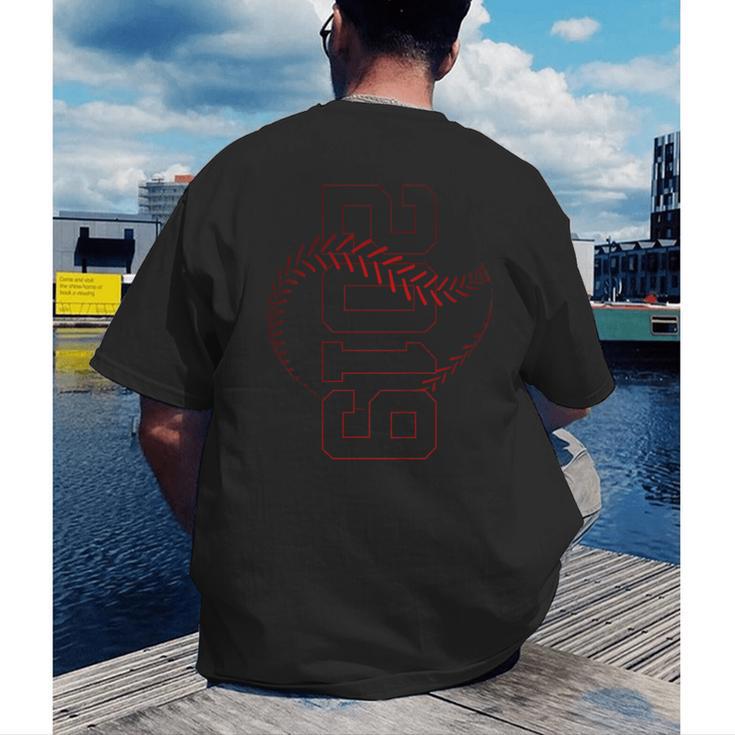 7 Years 2019 Baseball 7TH Birthday Men's Back Print T-Shirt