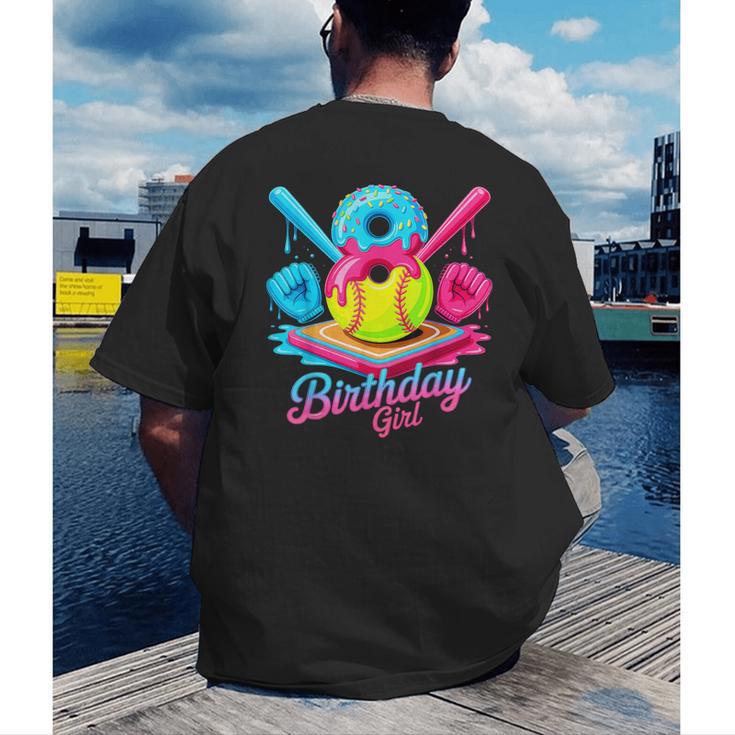 8th Birthday Baseball Ice Cream Drip 8 Years Old Girls B-Day Men's Back Print T-Shirt 8th Birthday Baseball Ice Cream Drip 8 Years Old Girls B-Day Men's Back Print T-Shirt