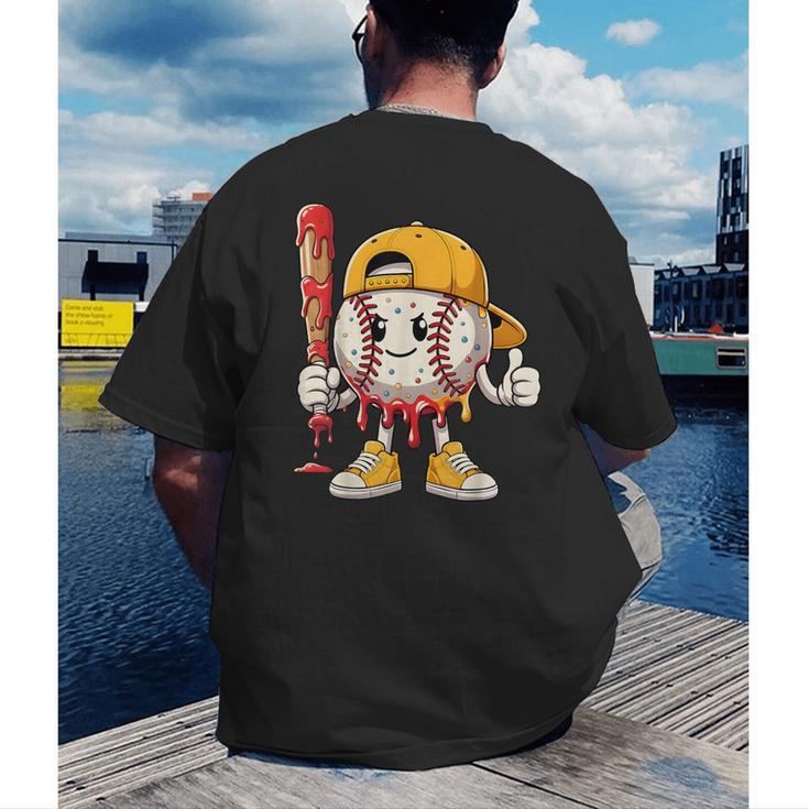 Baseball Drip Baseball Life Style 101 Apparel Youth Men's Back Print T-Shirt Baseball Drip Baseball Life Style 101 Apparel Youth Men's Back Print T-Shirt