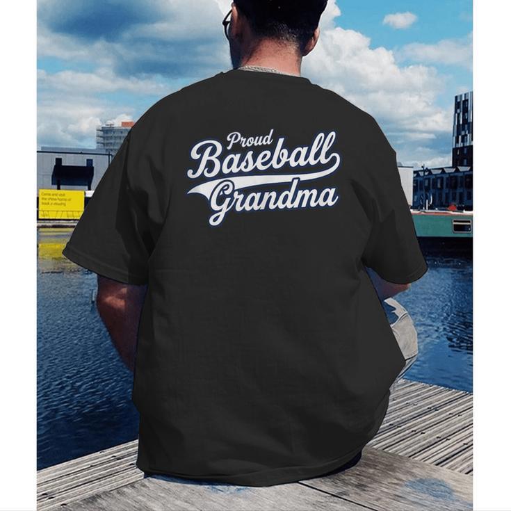 Baseball Grandma Graphic Men's Back Print T-Shirt Baseball Grandma Graphic Men's Back Print T-Shirt