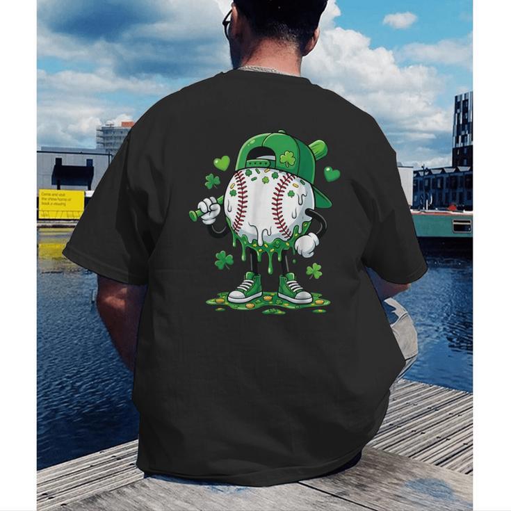 Baseball Icecream Apparel Youth Boy St Patrick's Day Men's Back Print T-Shirt Baseball Icecream Apparel Youth Boy St Patrick's Day Men's Back Print T-Shirt