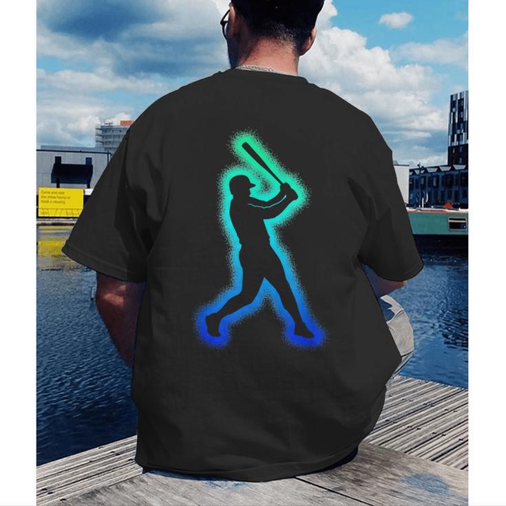 Baseball Player Graphic Men's Back Print T-Shirt Baseball Player Graphic Men's Back Print T-Shirt