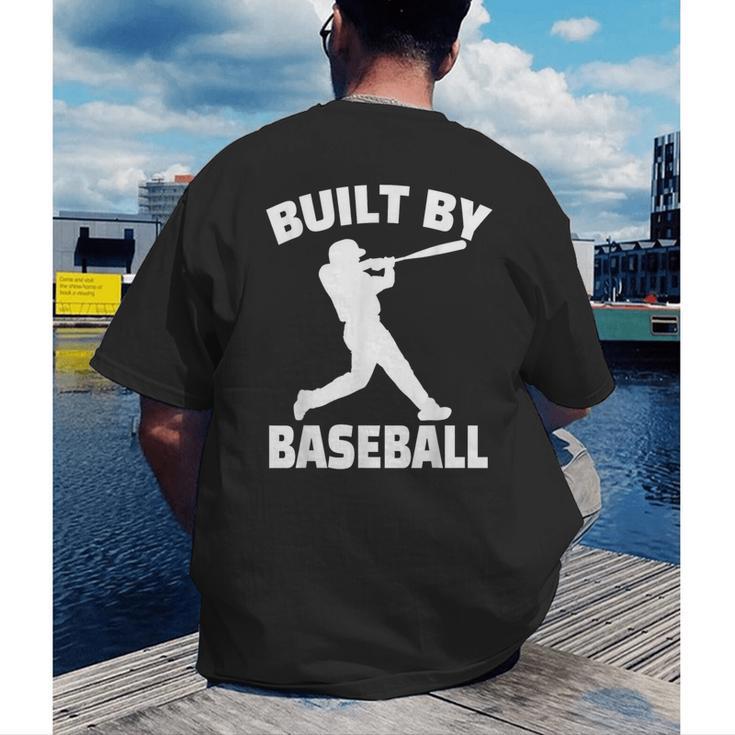 Built By Baseball Baseball For Men Women Boys Players Men's Back Print T-Shirt Built By Baseball Baseball For Men Women Boys Players Men's Back Print T-Shirt