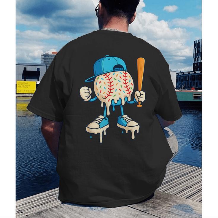 Cool Drip Baseball Shirt Youth Baseball Drip Men's Back Print T-Shirt Cool Drip Baseball Shirt Youth Baseball Drip Men's Back Print T-Shirt