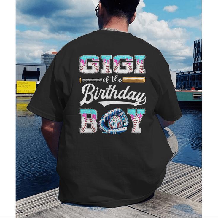 Gigi Of The Birthday Boy Baseball Ice Cream Drip Matching Men's Back Print T-Shirt