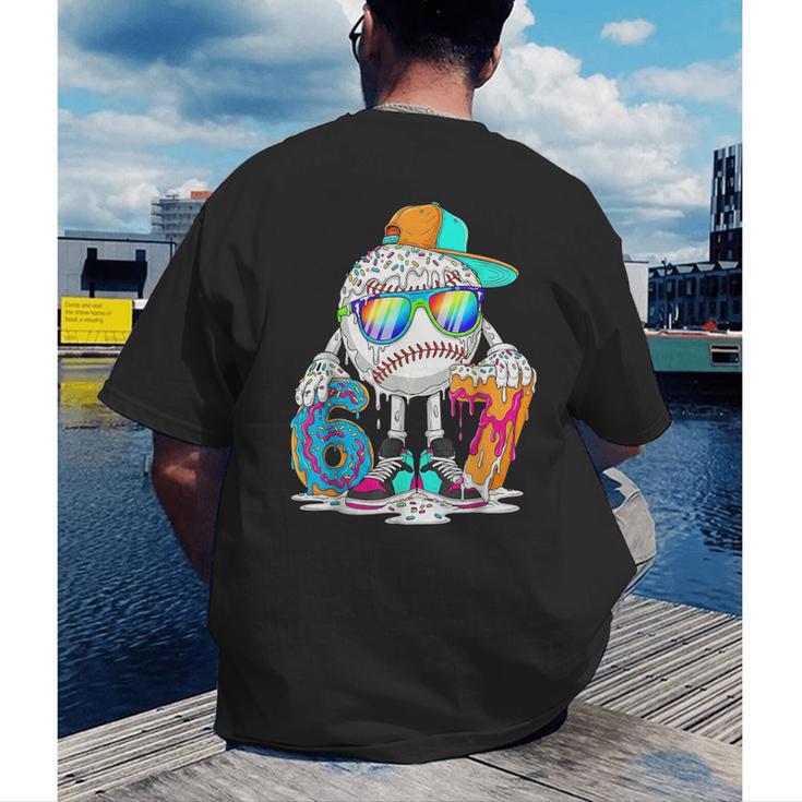 HUGvyn 6 7 Baseball Number Kid Drip Ice Cream Six Seven Meme Men's Back Print T-Shirt HUGvyn 6 7 Baseball Number Kid Drip Ice Cream Six Seven Meme Men's Back Print T-Shirt