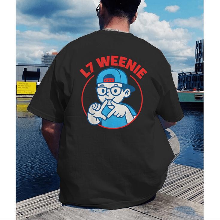 L7 Weenie Baseball Softball Men's Back Print T-Shirt