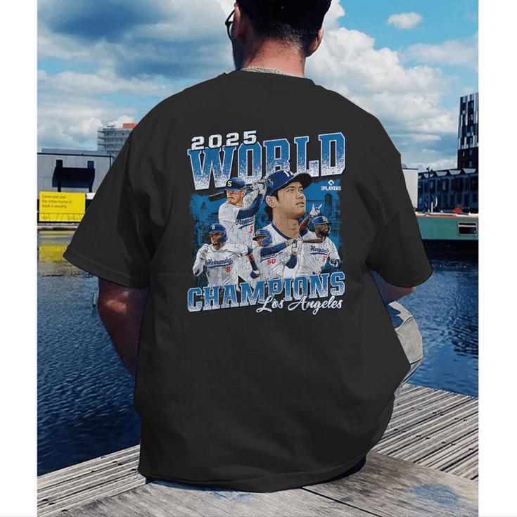 Shohei Ohtani 2025 Los Angeles Baseball Champions MLBPA Men's Back Print T-Shirt