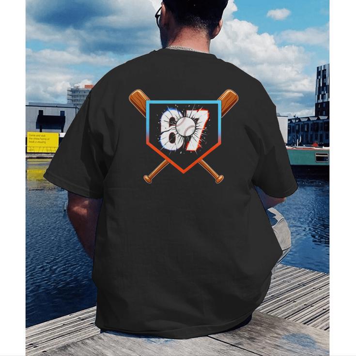 Six Seven 67 Baseball Birthday Boy Men Kids Boys Men's Back Print T-Shirt