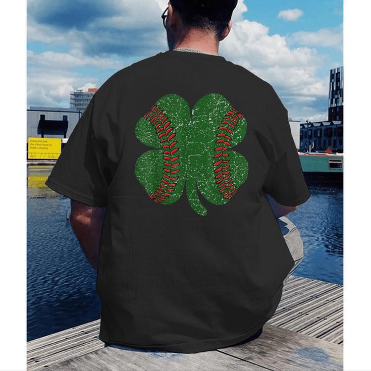St Patricks Day Shamrock Baseball Saint Paddy's Men's Back Print T-Shirt St Patricks Day Shamrock Baseball Saint Paddy's Men's Back Print T-Shirt