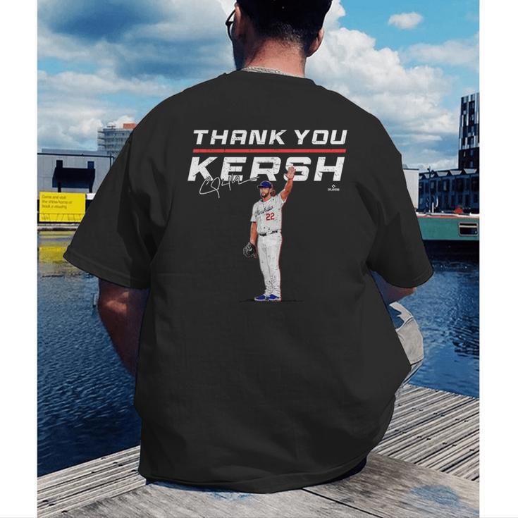 Thank You Kersh Clayton Kershaw Los Angeles Baseball MLBPA Men's Back Print T-Shirt Thank You Kersh Clayton Kershaw Los Angeles Baseball MLBPA Men's Back Print T-Shirt