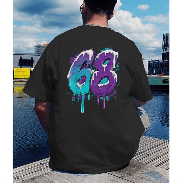Vintage Baseball 68 Number Men's Back Print T-Shirt Vintage Baseball 68 Number Men's Back Print T-Shirt