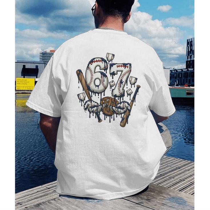 67 Baseball Six Seven Baseball 6 7 Kids Boys Girls Premium Tri-Blend Men's Back Print T-Shirt 67 Baseball Six Seven Baseball 6 7 Kids Boys Girls Premium Tri-Blend Men's Back Print T-Shirt