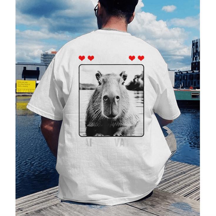 Capybara Love Valentines Day Cute Animal Hearts Raglan Baseball Tee Men's Back Print T-Shirt Capybara Love Valentines Day Cute Animal Hearts Raglan Baseball Tee Men's Back Print T-Shirt