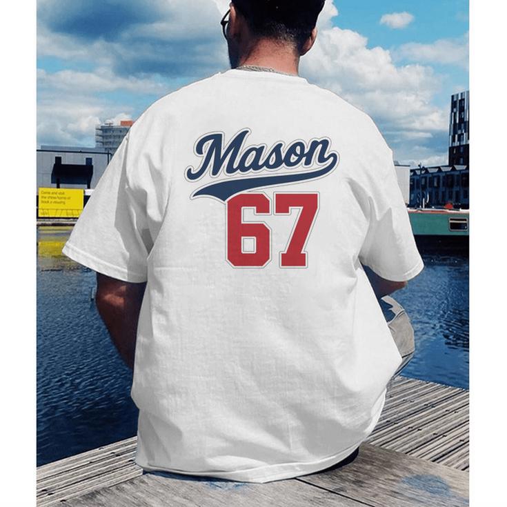 Mason 67 Jersey Baseball Men Women Boys Girls Number 6 7 Men's Back Print T-Shirt