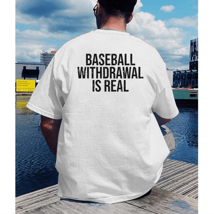 Vintage Baseball Withdrawal Is Real Premium Tri-Blend Men's Back Print T-Shirt Vintage Baseball Withdrawal Is Real Premium Tri-Blend Men's Back Print T-Shirt