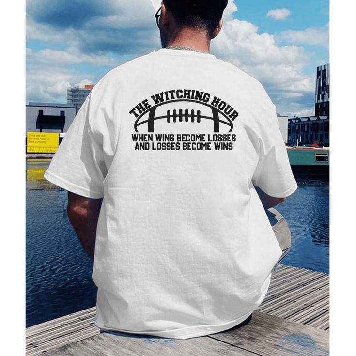 The Witching Hour When Wins Become Losses Baseball Premium Tri-Blend Men's Back Print T-Shirt The Witching Hour When Wins Become Losses Baseball Premium Tri-Blend Men's Back Print T-Shirt