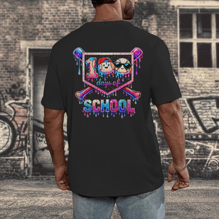 100 Days Of School Baseball Drip Boys For Men Kids Men's Back Print T-Shirt 100 Days Of School Baseball Drip Boys For Men Kids Men's Back Print T-Shirt