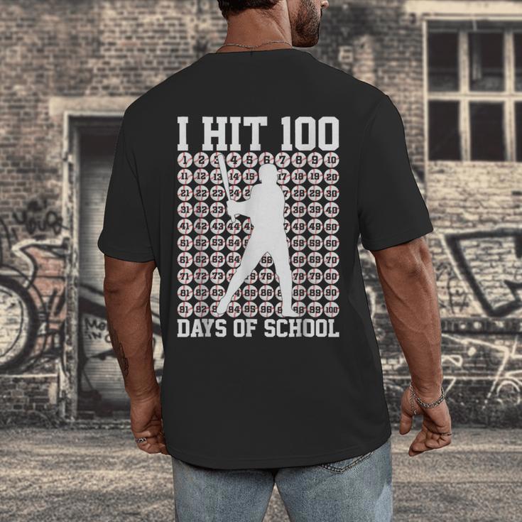 100 Days Of School Boys Kids 100th Day Balls For Baseball Men's Back Print T-Shirt 100 Days Of School Boys Kids 100th Day Balls For Baseball Men's Back Print T-Shirt
