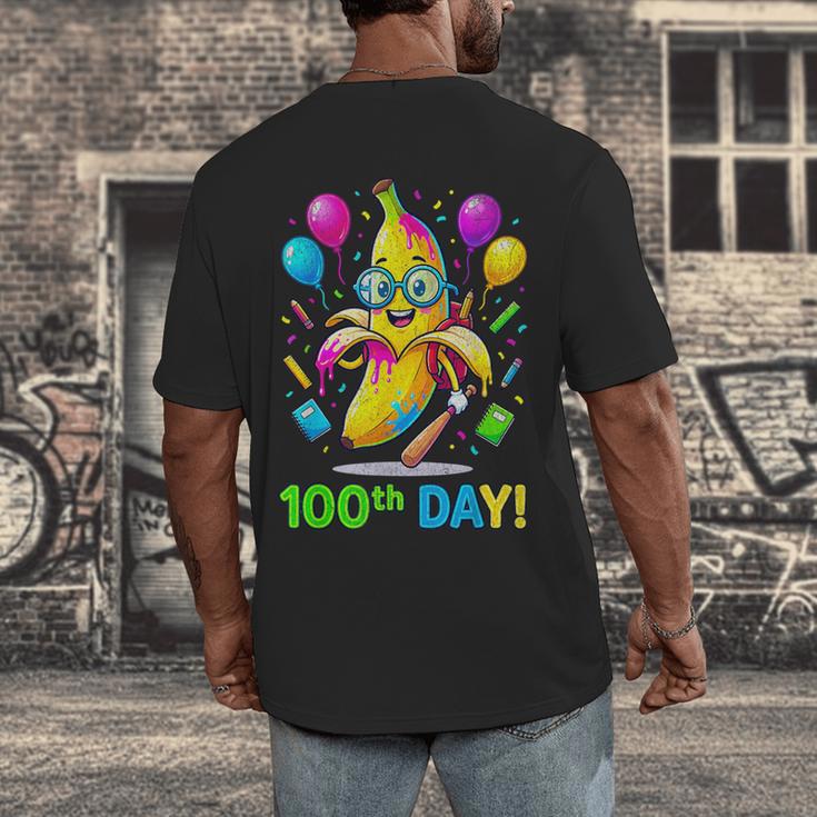 100th Day Of School Banana Baseball Drip For Kids Youth Girl Men's Back Print T-Shirt 100th Day Of School Banana Baseball Drip For Kids Youth Girl Men's Back Print T-Shirt