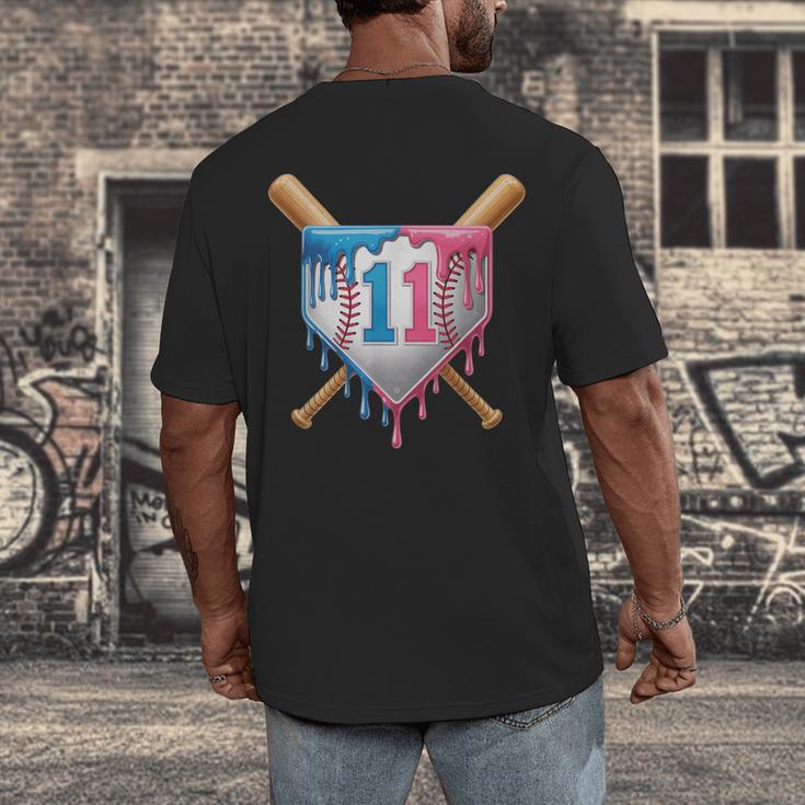 11th Birthday 11yr 2014 Baseball 11 Player 11th Birthday Men's Back Print T-Shirt 11th Birthday 11yr 2014 Baseball 11 Player 11th Birthday Men's Back Print T-Shirt